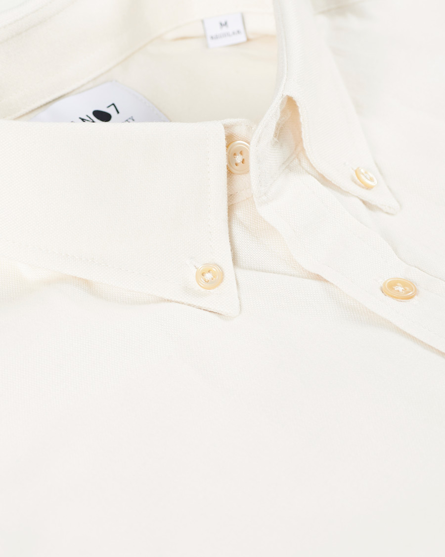 Heren | Overhemden | NN07 | Levon Oxford/Cashmere Shirt Egg White
