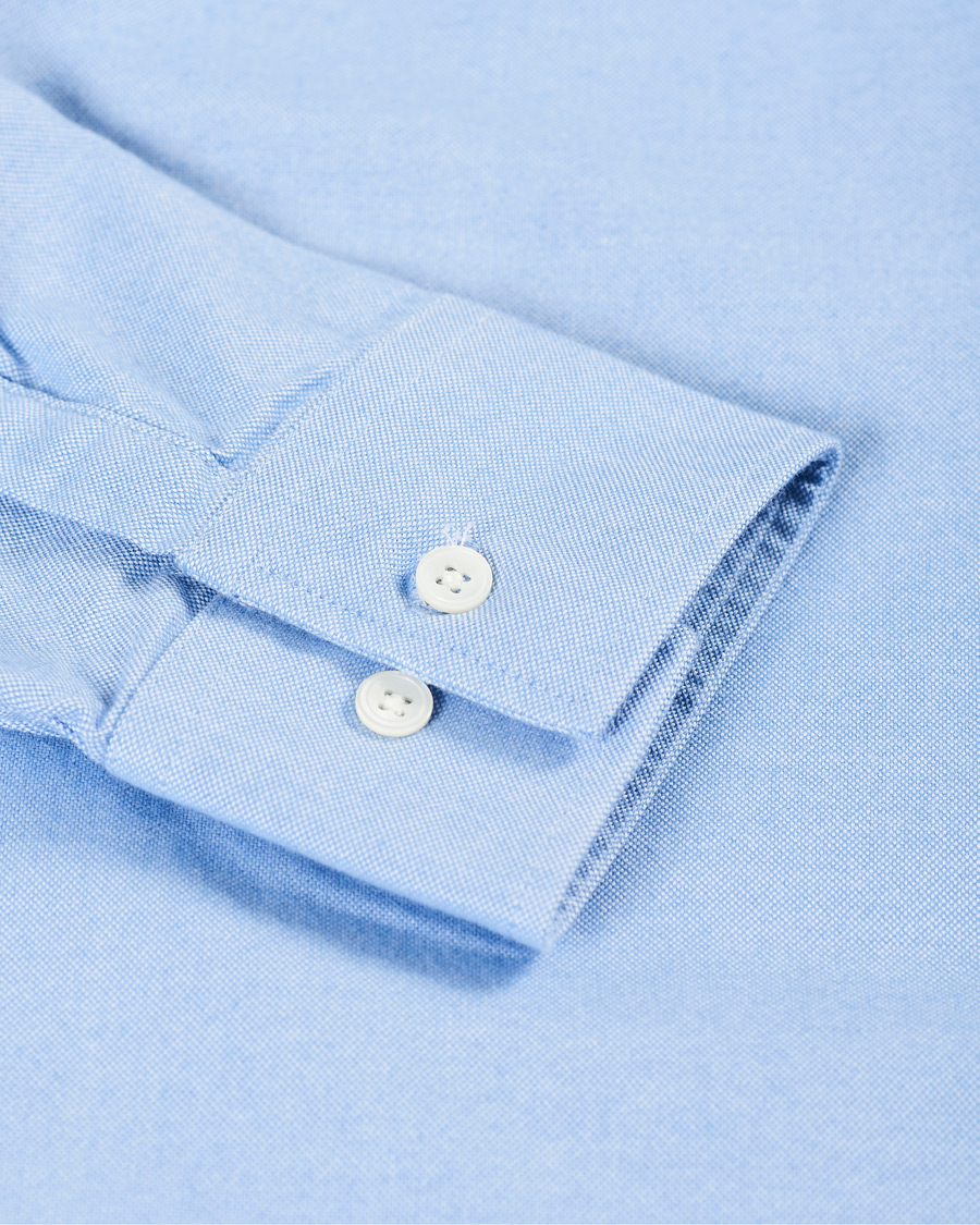 Heren | Overhemden | NN07 | Levon Oxford/Cashmere Shirt Light Blue