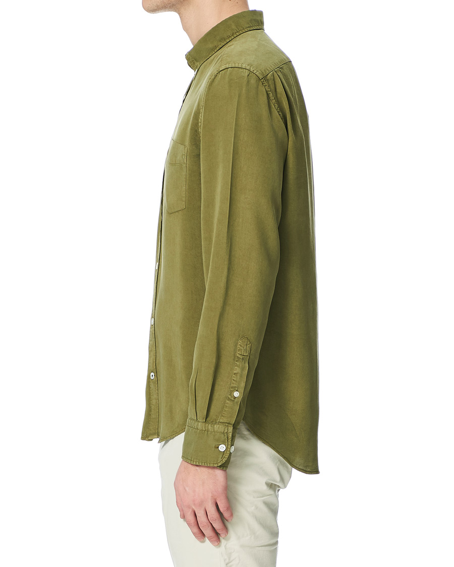 Heren | Overhemden | NN07 | Manza Tencel Shirt Green