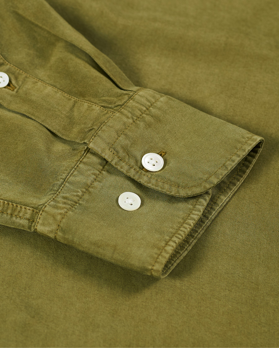 Heren | Overhemden | NN07 | Manza Tencel Shirt Green