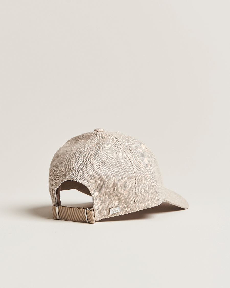 Heren | Hoeden en petten | Varsity Headwear | Linen Baseball Cap Hampton Beige