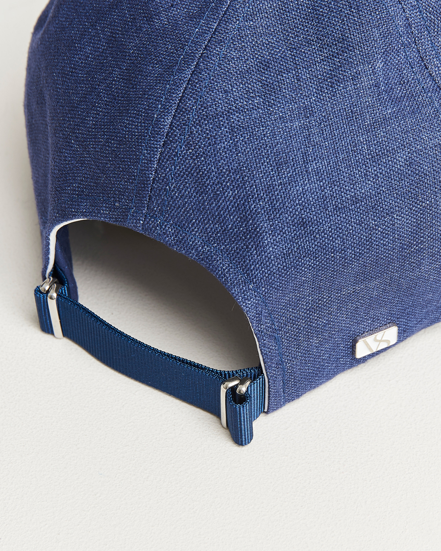 Heren | Hoeden en petten | Varsity Headwear | Linen Baseball Cap Oxford Blue