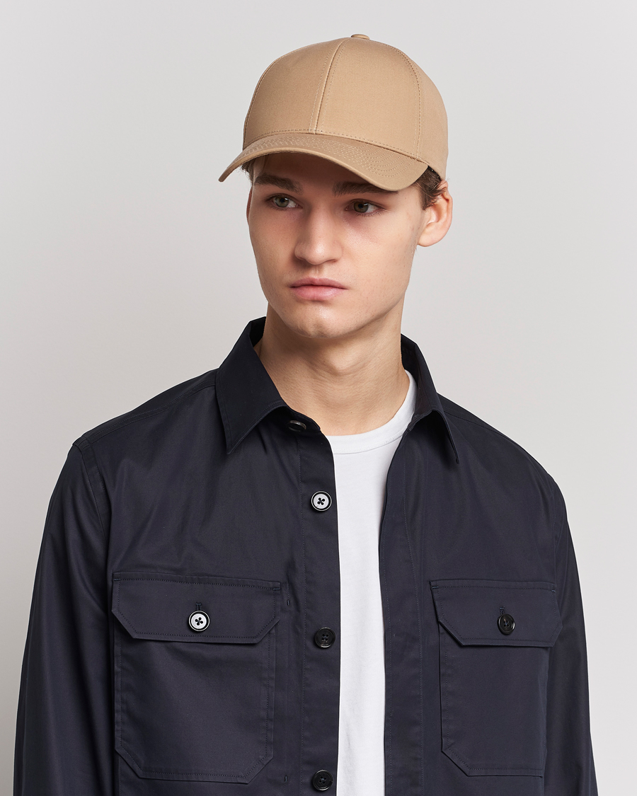 Heren | Contemporary Creators | Varsity Headwear | Cotton Baseball Cap Sand Beige