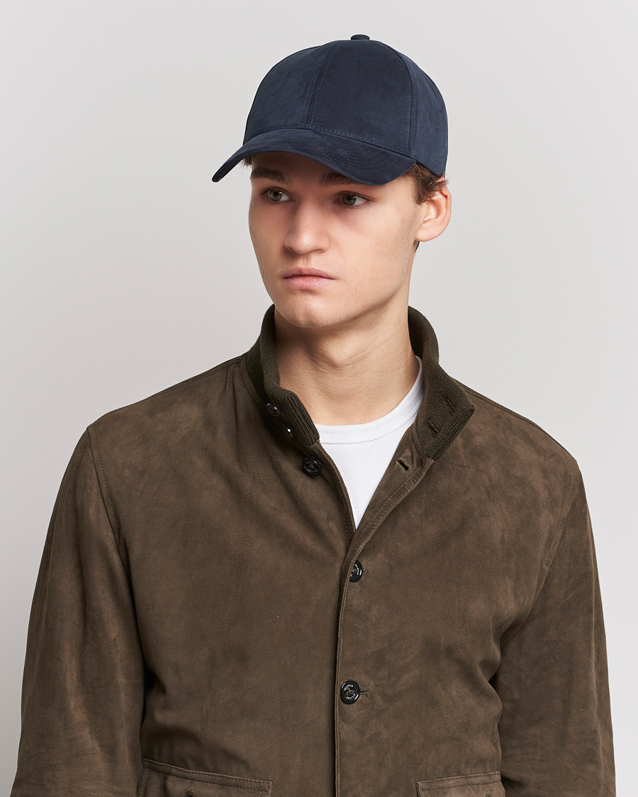 Heren | Varsity Headwear Alcantara Baseball Cap Space Blue | Varsity Headwear | Alcantara Baseball Cap Space Blue