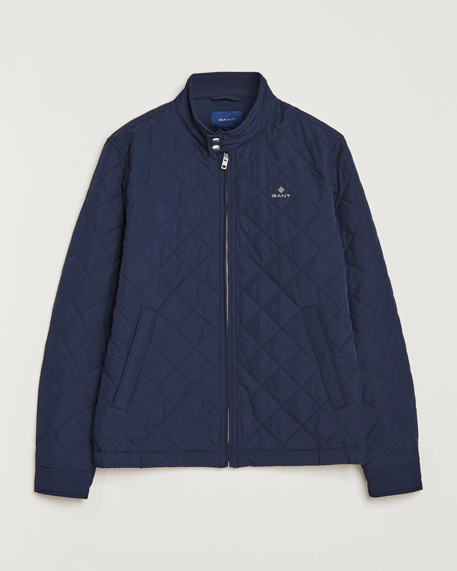 Heren | Jassen | GANT | The Quilted Windcheater Evening Blue