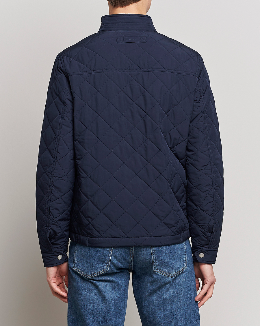 Heren | Jassen | GANT | The Quilted Windcheater Evening Blue
