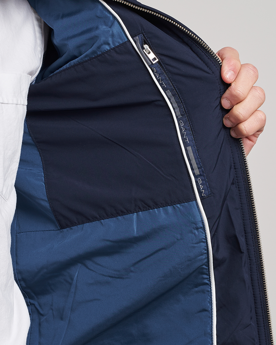 Heren | Jassen | GANT | The Quilted Windcheater Evening Blue