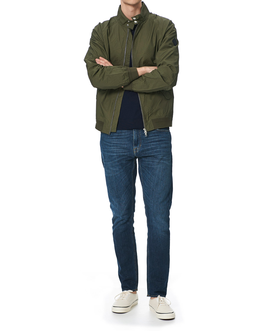 Heren | Jassen | GANT | Nylon Harrington Jacket Dark Leaf