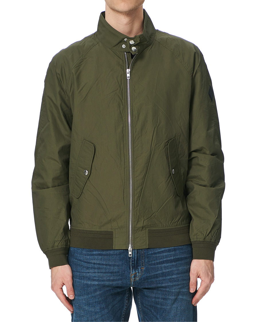 Heren | Jassen | GANT | Nylon Harrington Jacket Dark Leaf
