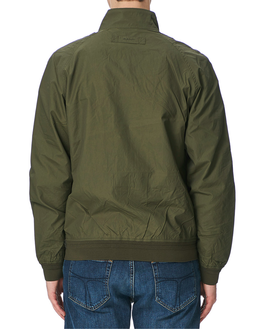 Heren | Jassen | GANT | Nylon Harrington Jacket Dark Leaf
