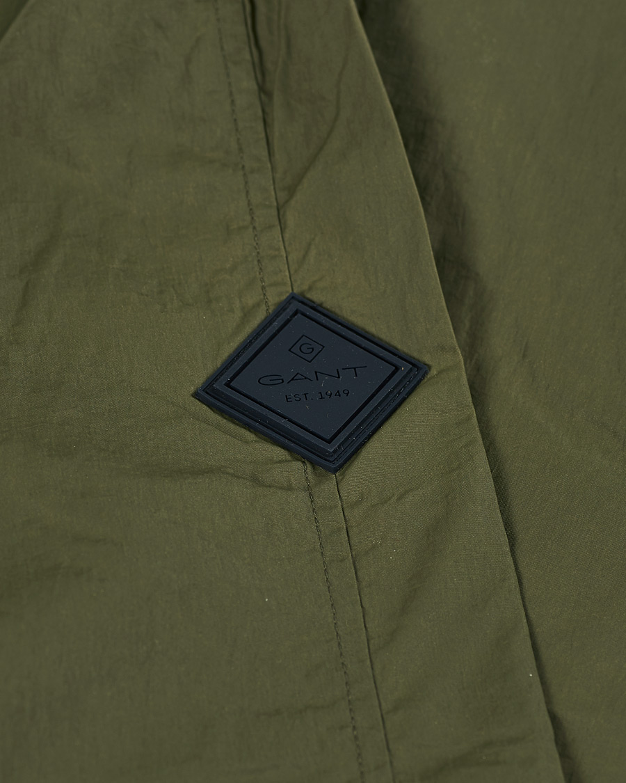 Heren | Jassen | GANT | Nylon Harrington Jacket Dark Leaf
