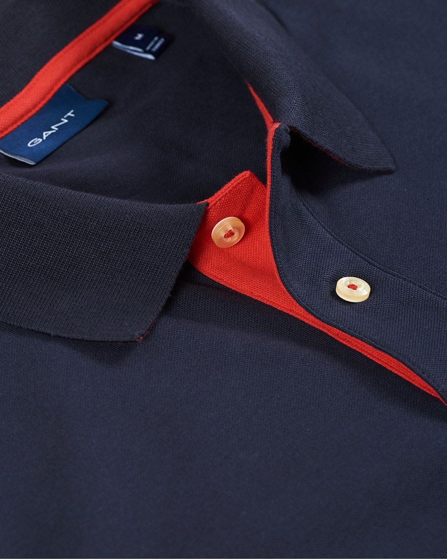 Heren | Polo's | GANT | Contrast Collar Polo Evening Blue