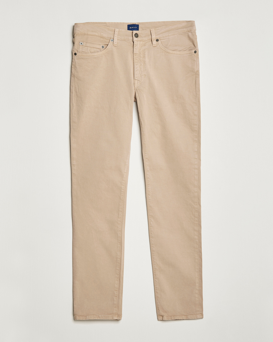 Heren | Broeken | GANT | Hayes Desert Jeans Dry Sand