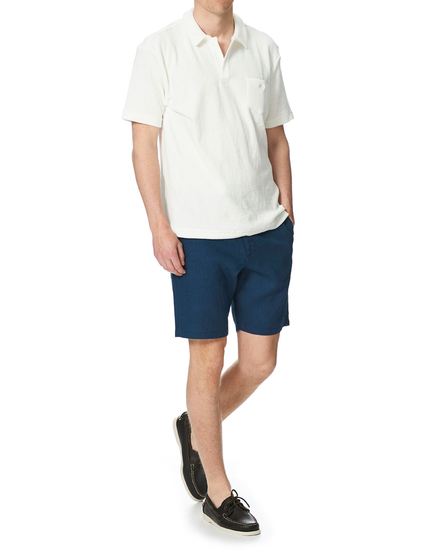 Heren | Korte broek | GANT | Relaxed Linen Drawstring Shorts Insignia Blue