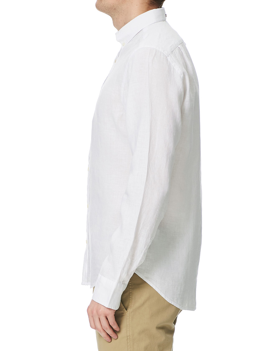 Heren | Overhemden | GANT | Slim Fit Linen Shirt White
