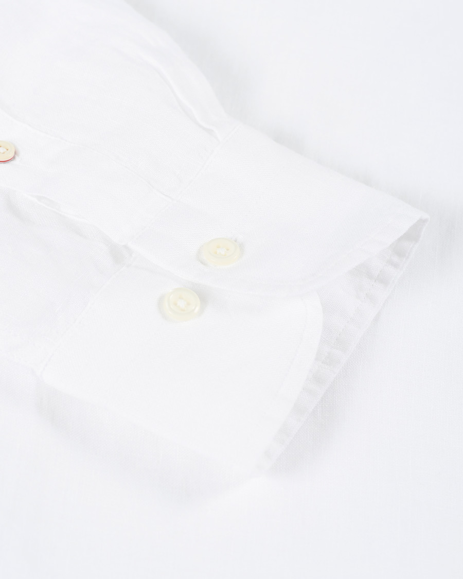 Heren | Overhemden | GANT | Slim Fit Linen Shirt White