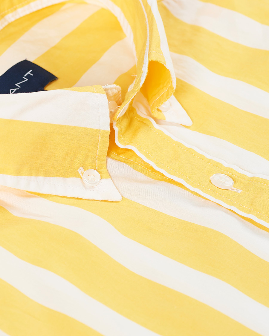 Heren | Overhemden | GANT | Slim Fit Heritage Striped Shirt Yellow/White