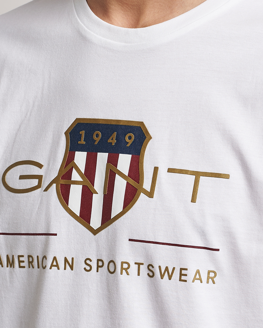 Heren | T-shirts | GANT | Archive Shield Logo T-Shirt White