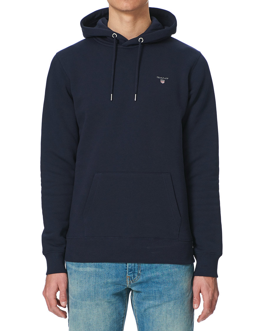 Heren | Truien | Gant | Original Shield Logo Hoodie Evening Blue