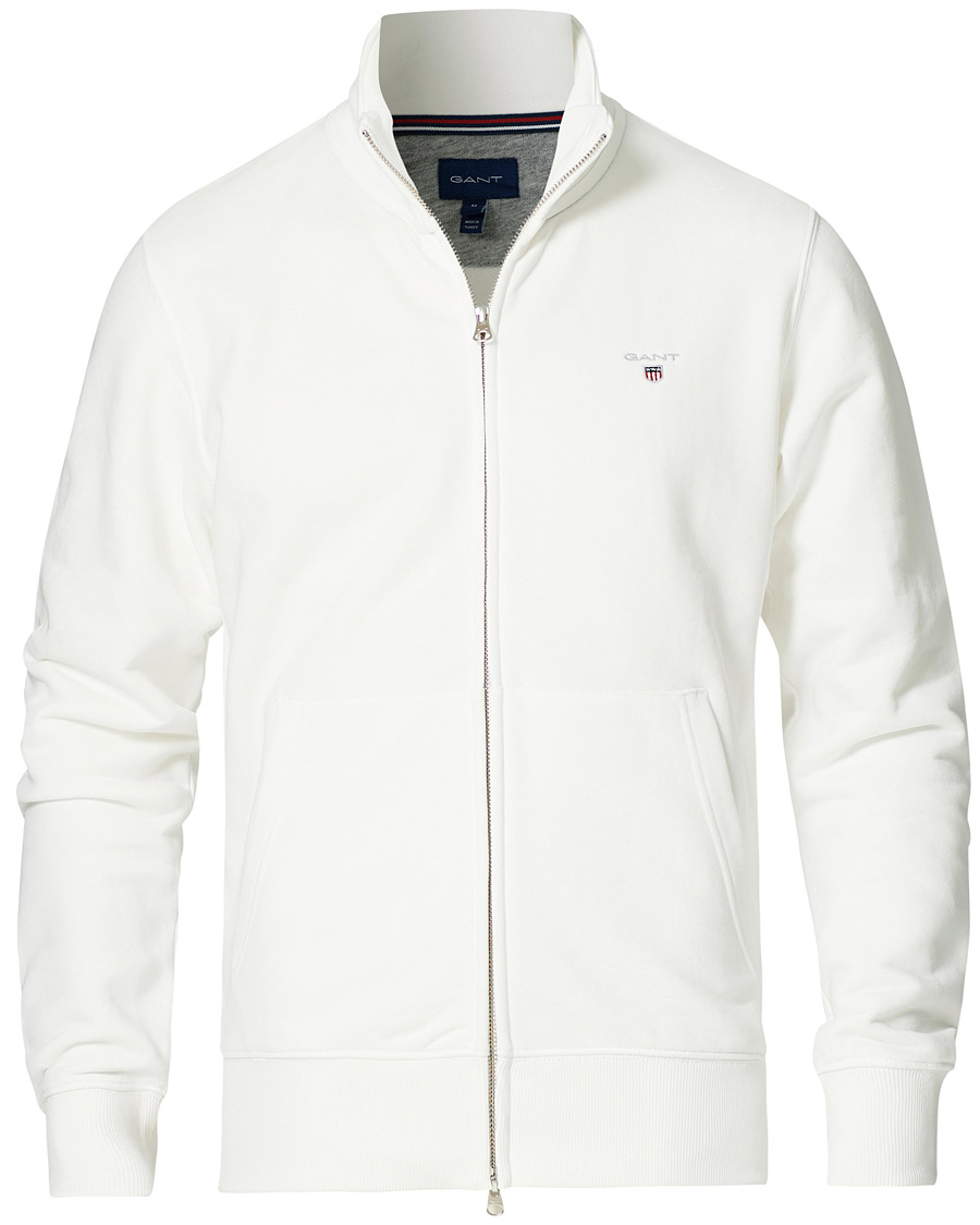 Heren | Truien | GANT | Original Shield Logo Full-Zip Sweater Eggshell