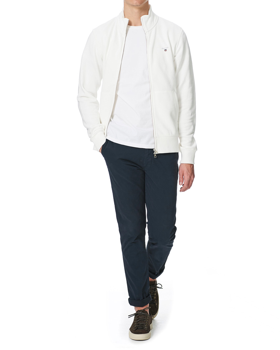 Heren | Truien | GANT | Original Shield Logo Full-Zip Sweater Eggshell
