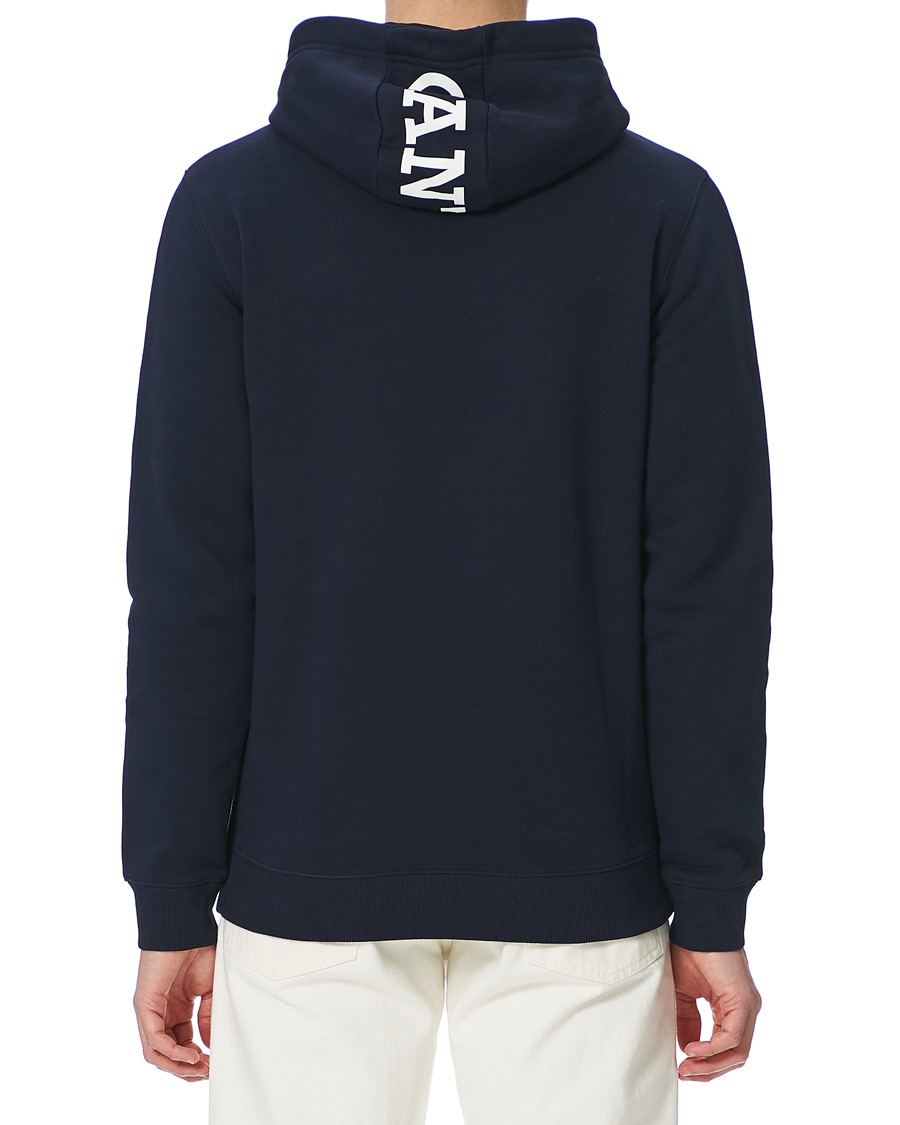 Heren | Truien | GANT | Nautical Logo Hoodie Evening Blue