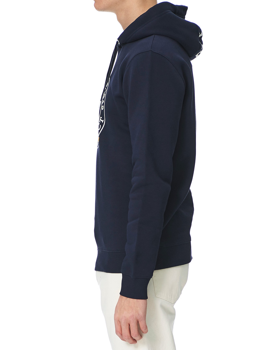 Heren | Truien | GANT | Nautical Logo Hoodie Evening Blue