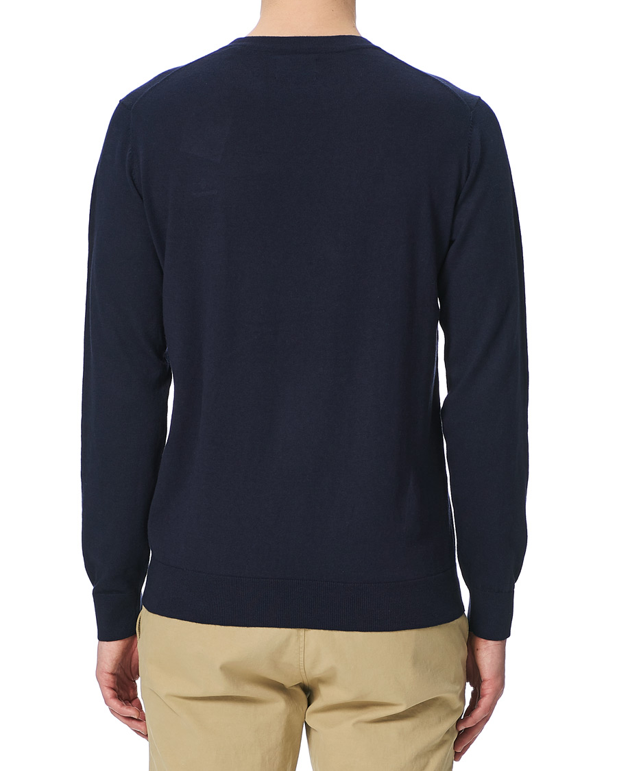 Heren | Truien | GANT | Cotton/Cashmere Crew Neck Pullover Evening Blue