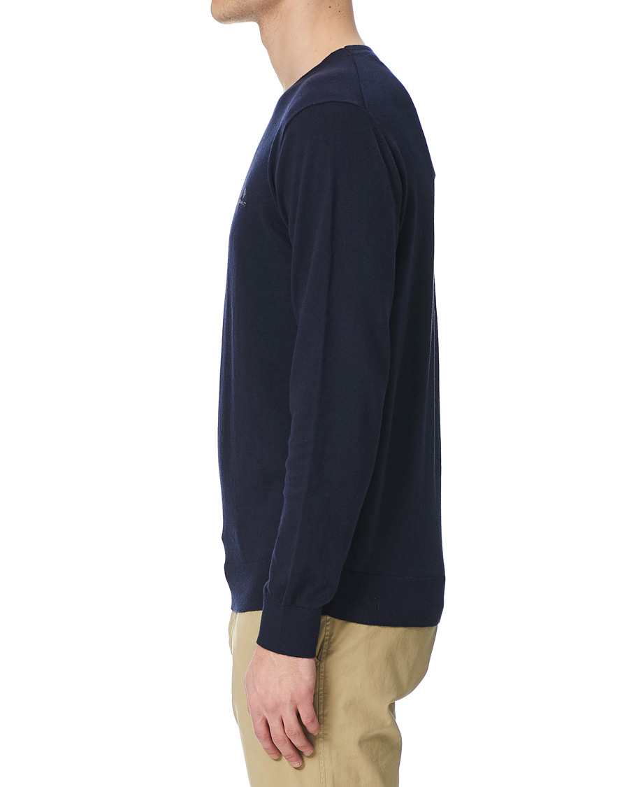 Heren | Truien | GANT | Cotton/Cashmere Crew Neck Pullover Evening Blue