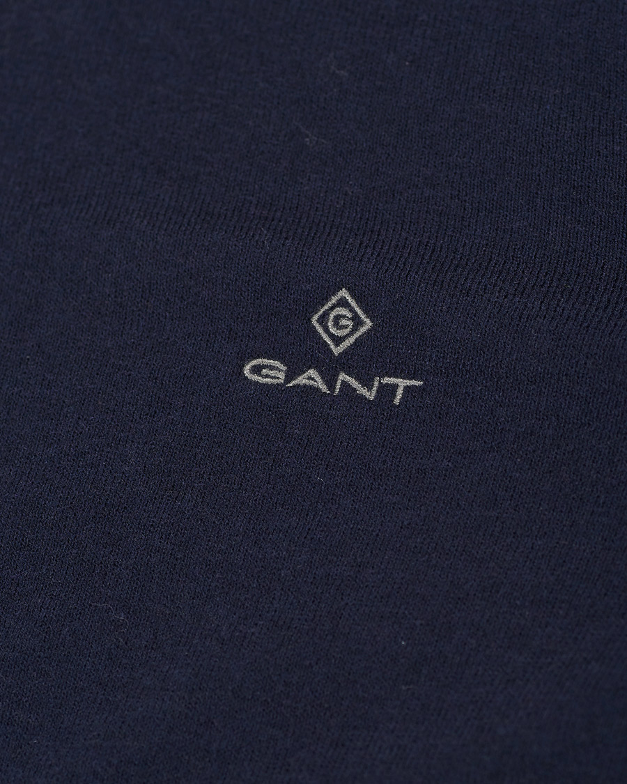 Heren | Truien | GANT | Cotton/Cashmere Crew Neck Pullover Evening Blue