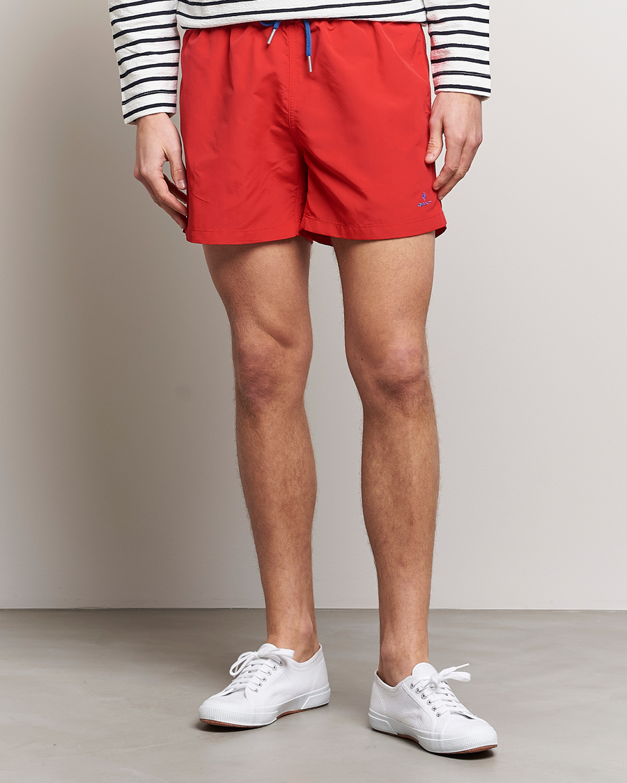 Heren | Zwembroek | GANT | Basic Swimshorts Bright Red