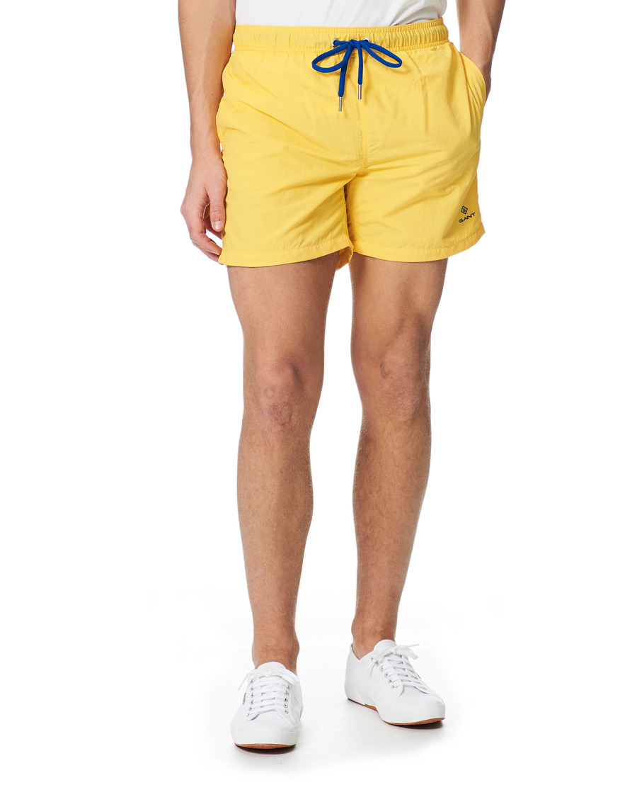 Heren | Zwembroek | GANT | Basic swimshorts Solar Power Yellow