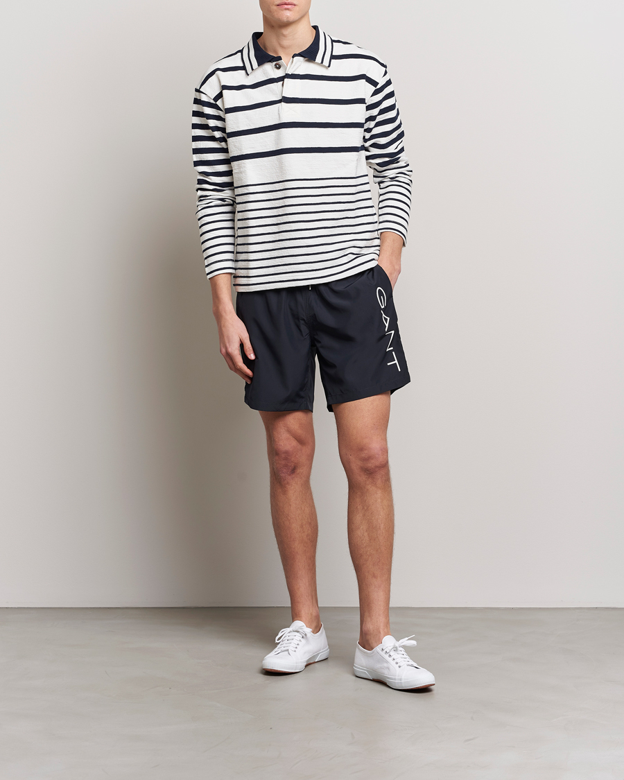 Heren | Zwembroek | GANT | Lightweight Logo Swimshorts Black