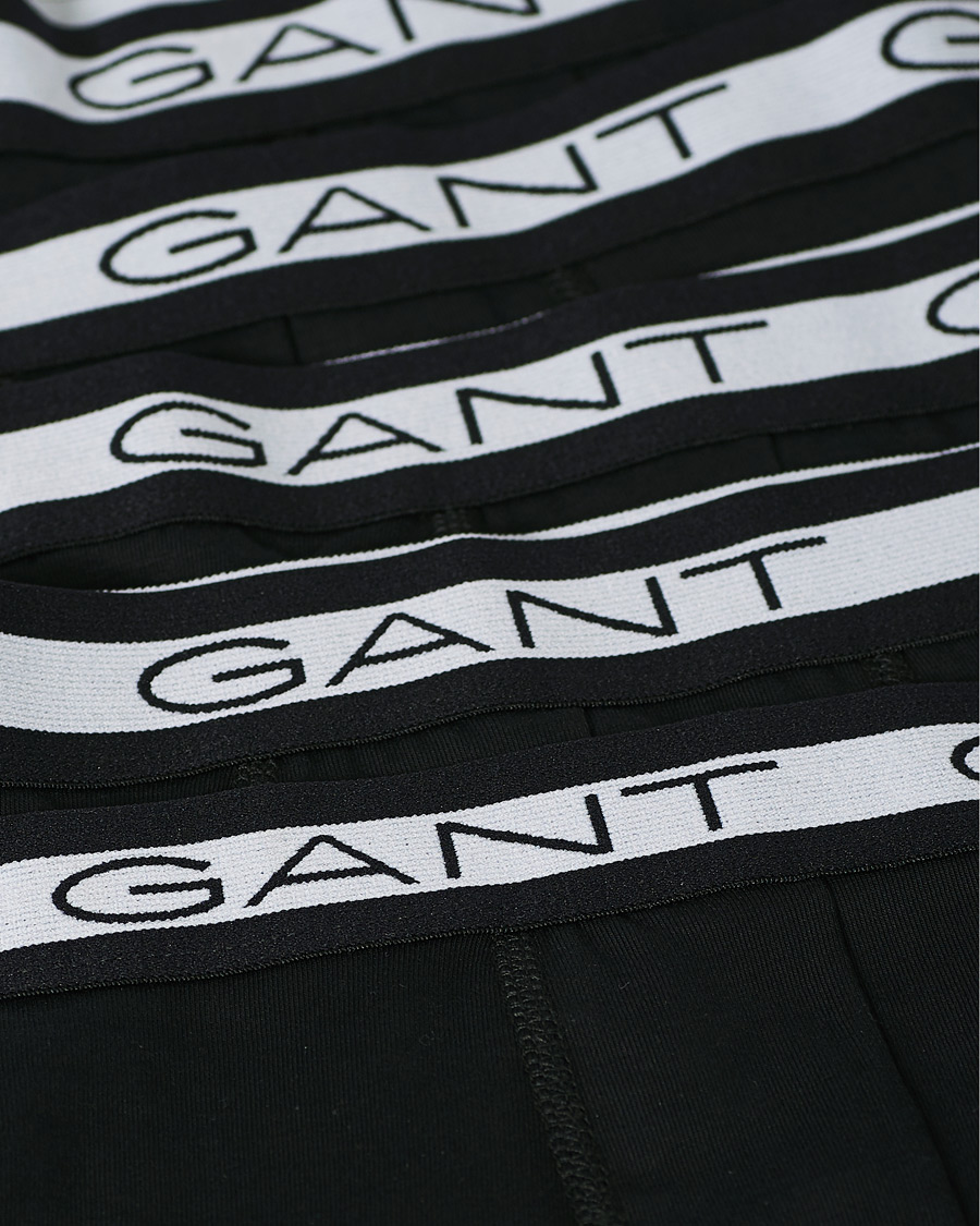 Heren | Ondergoed | Gant | 5-Pack Trunks Black