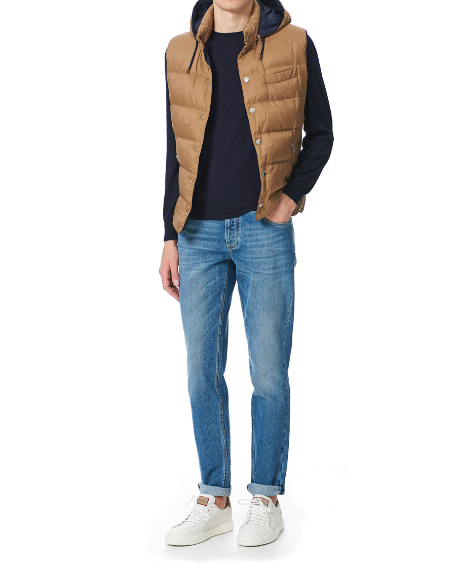 Heren | Truien | Brunello Cucinelli | Cashmere/Wool Crew Neck Sweater Navy