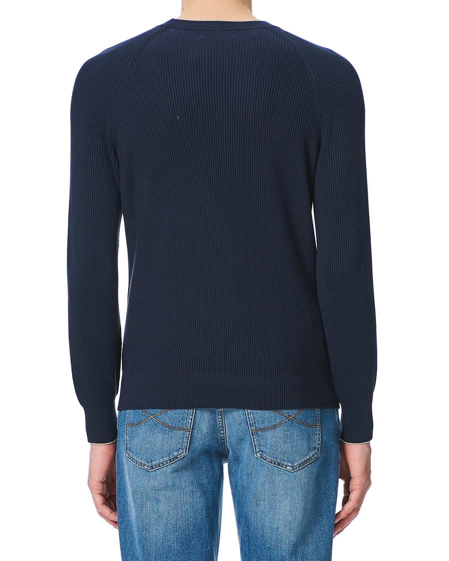 Heren | Truien | Brunello Cucinelli | Rib Stitch Navy