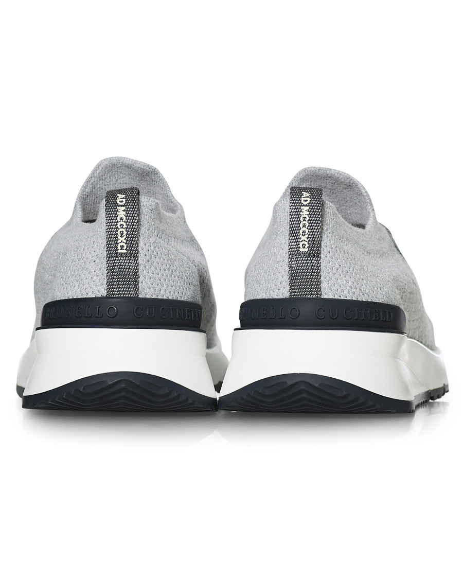 Heren | Brunello Cucinelli Mesh Running Sneaker Light Grey | Brunello Cucinelli | Mesh Running Sneaker Light Grey