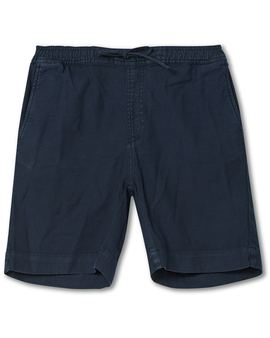 Heren | Korte broek | Morris | Winward Linen Drawstring Shorts Blue