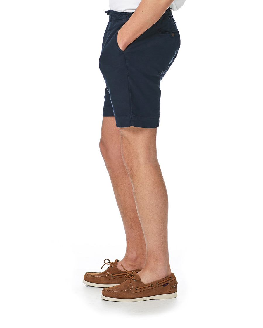 Heren | Korte broek | Morris | Winward Linen Drawstring Shorts Blue