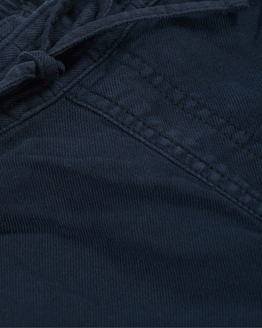 Heren | Korte broek | Morris | Winward Linen Drawstring Shorts Blue