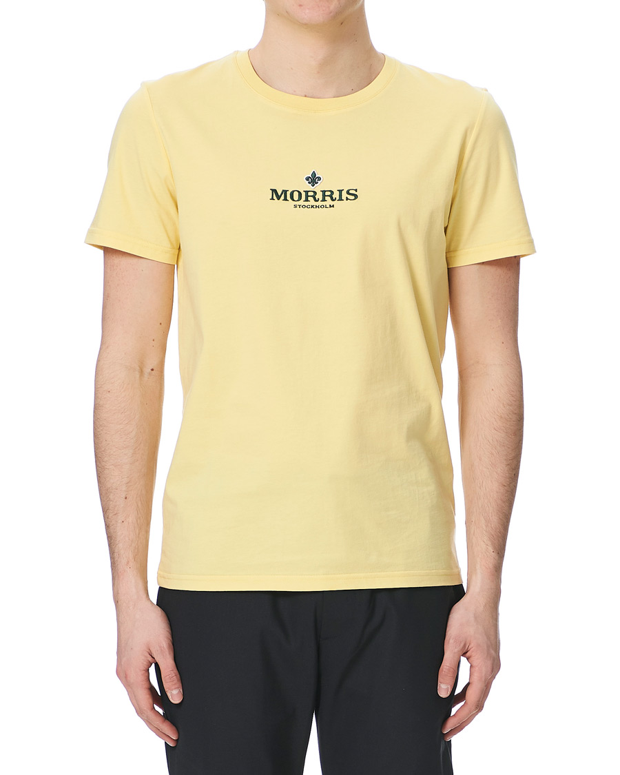 Heren | T-shirts | Morris | Helton Logo Crew Neck Tee Yellow
