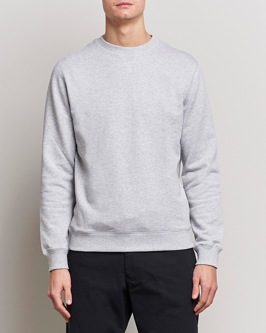 Heren | Kleding | Stenströms | Cotton Collage Crew Neck Grey Melange