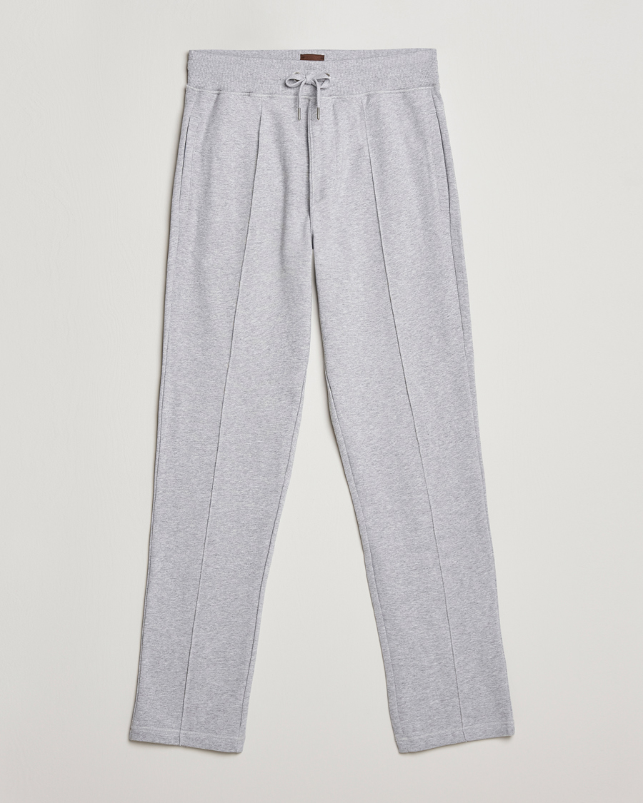 Heren | Broeken | Stenströms | Cotton Jersey Pants Grey