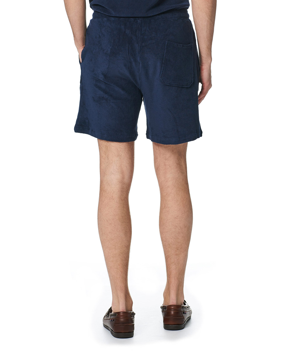 Heren | Korte broek | Stenströms | Towelling Cotton Shorts Navy