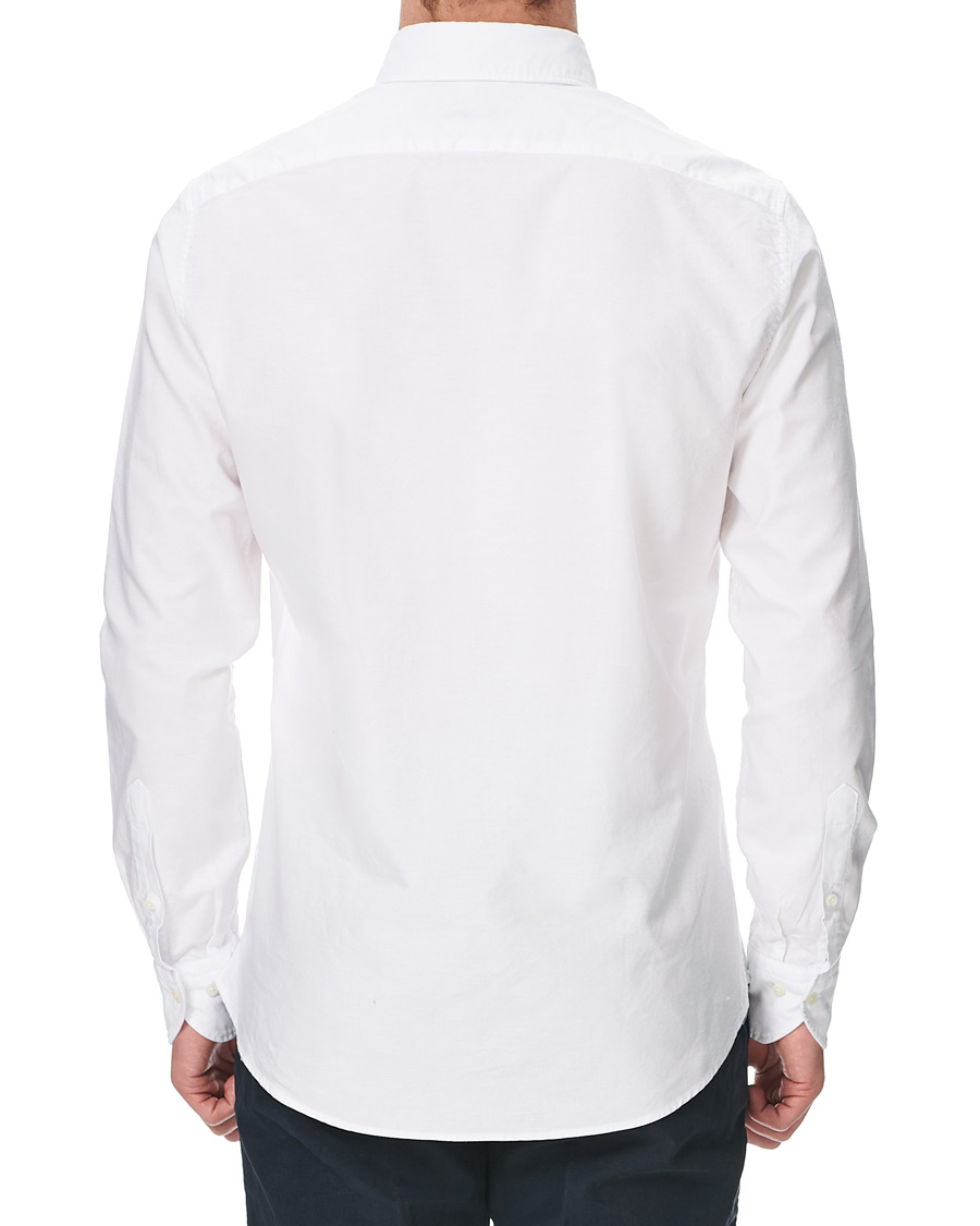 Heren | Overhemden | Stenströms | Slimline Oxford Shirt White