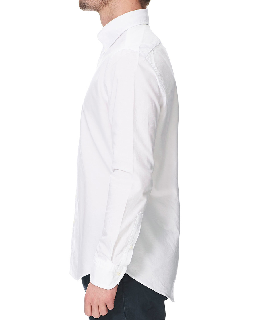 Heren | Overhemden | Stenströms | Slimline Oxford Shirt White