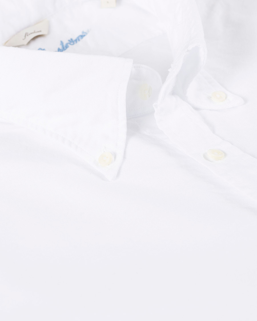 Heren | Overhemden | Stenströms | Slimline Oxford Shirt White