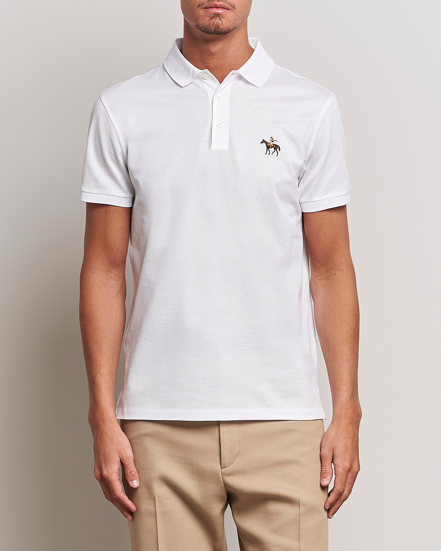 Heren | Polo's | Ralph Lauren Purple Label | Mercerized Cotton Polo Classic White