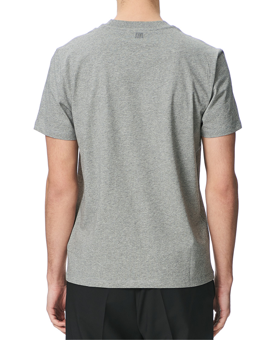 Heren | T-shirts | AMI | Heart Short Sleeve Tee Heather Grey