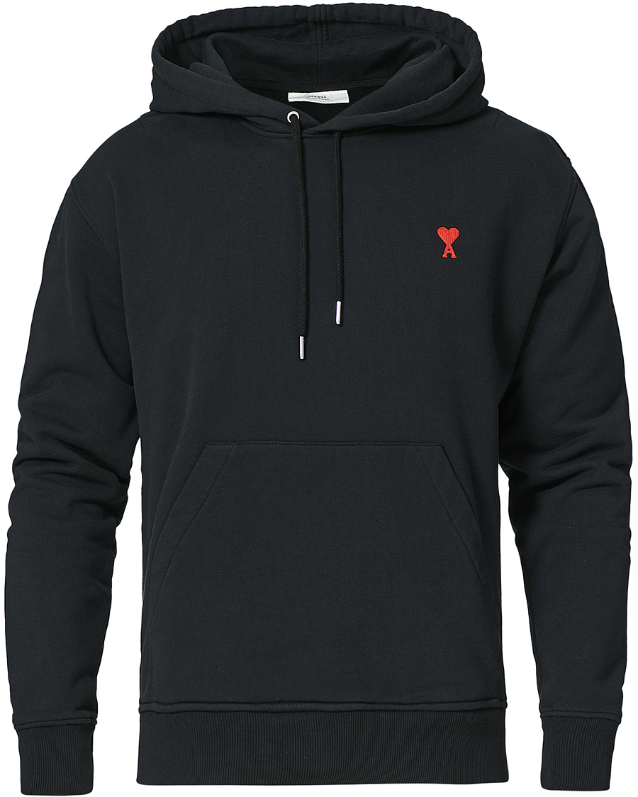 Heren | Truien | AMI | Heart Logo Hoodie Black